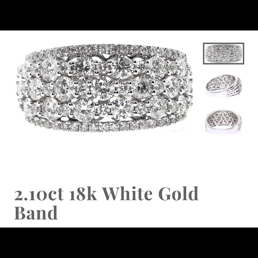 Diamond wedding band